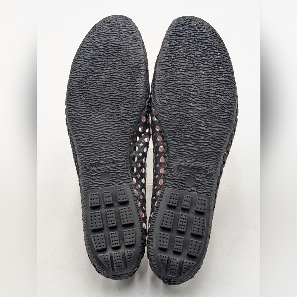Paul Mayers Attitudes Ballet Flats Sz 8B Black Patent & Mesh Leather Women Shoes - Picture 16 of 17